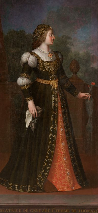 Portrait of Beatrice of Geneva, Wife of Tomaso I by Unbekannt Unbekannt